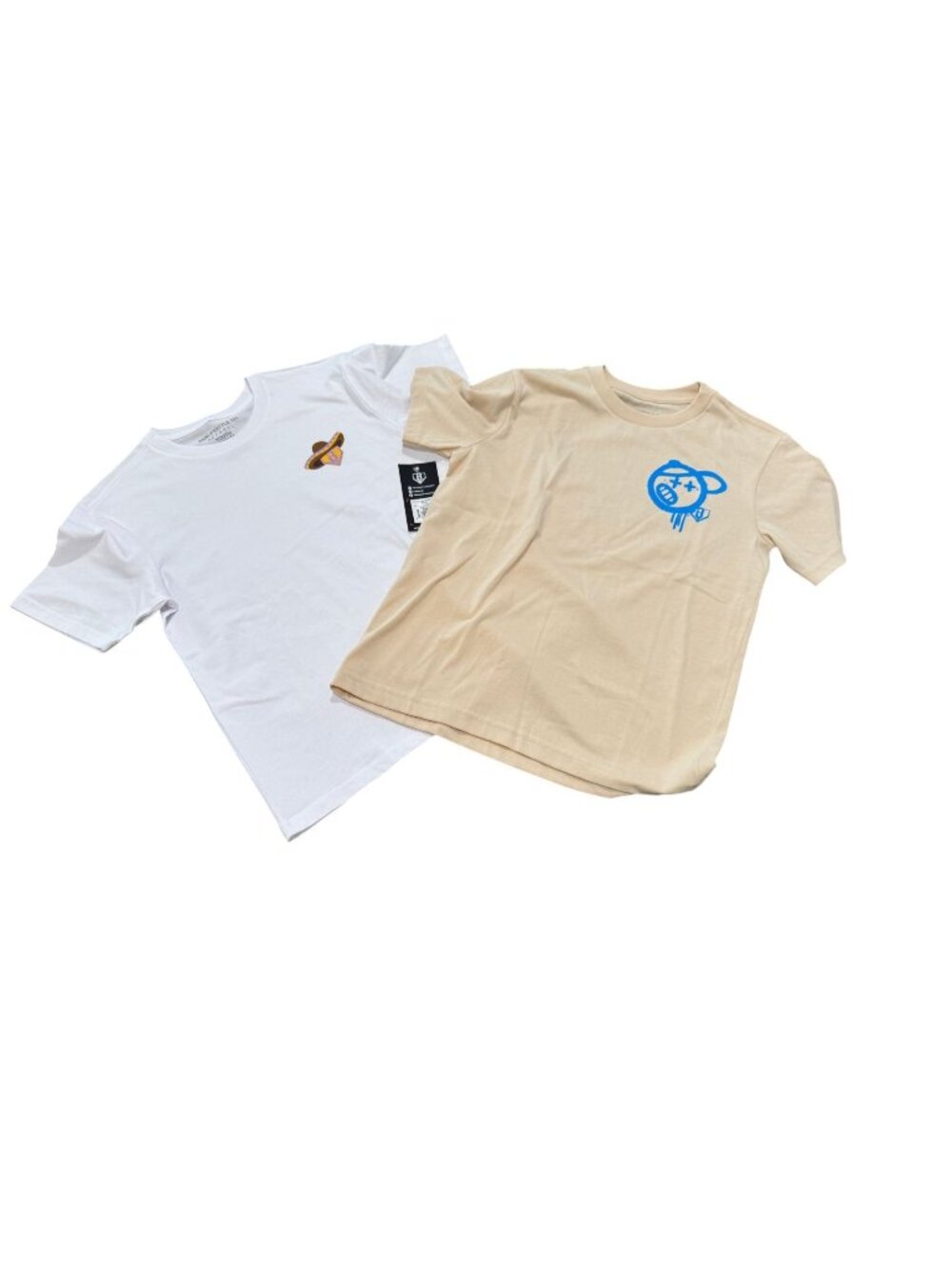 NWT Baseball 101-Set of 2 tshirts- "Tacos" and baseball face" youth medium